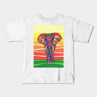 African Elephant Kids T-Shirt